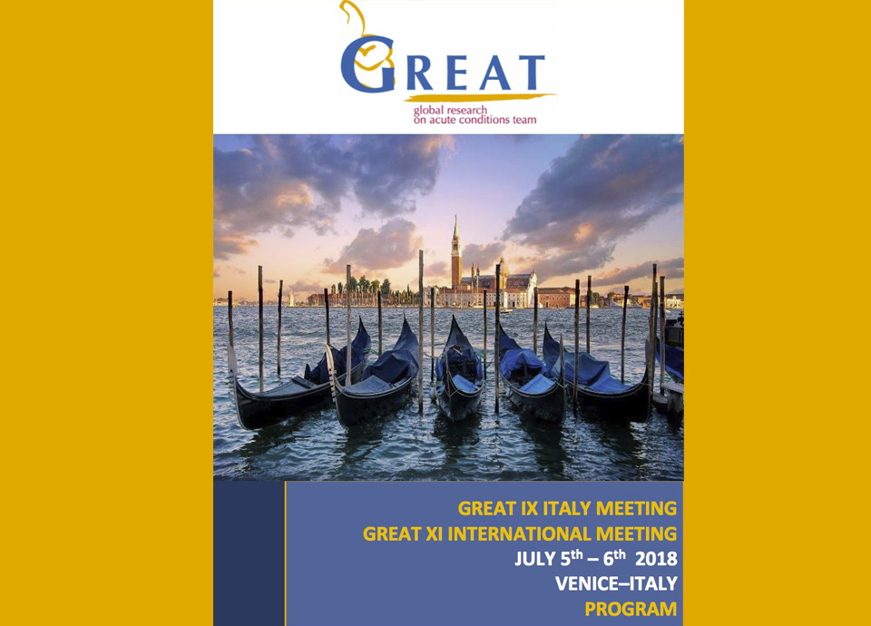GREAT XI International Meeting | Venice , 5-6 July 2018